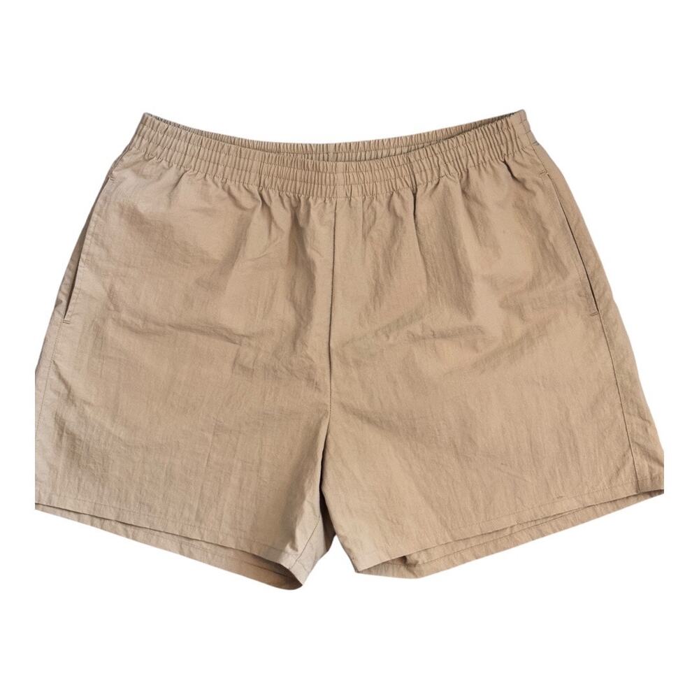 NWOT John Elliott Nylon Kaki Himalayan Relaxed Cropped Shorts